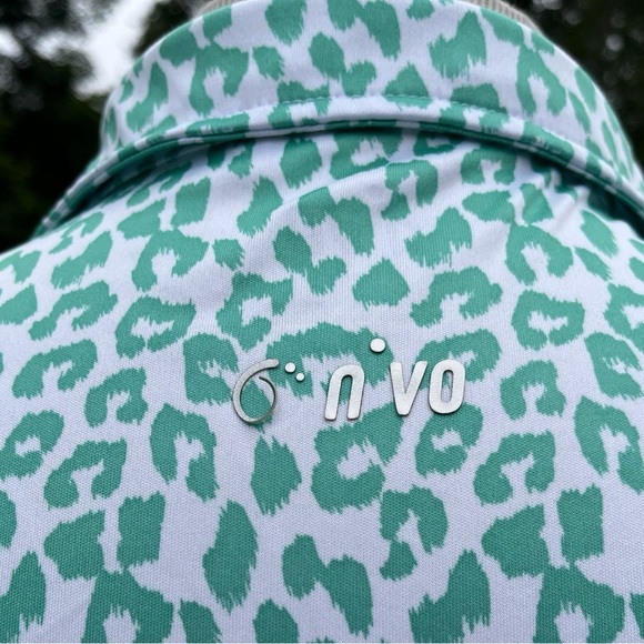 Nivo women's leopard print polo top - size XL - Picture 6 of 6